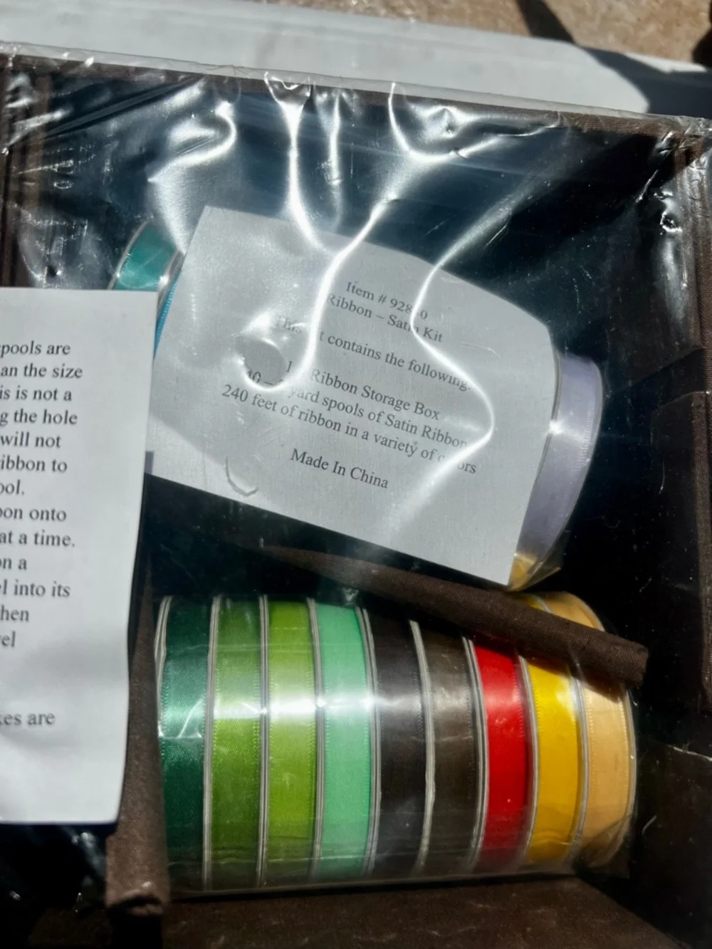Assorted Satin Ribbon Spools - Multi Color Pack - Picture 4 of 4